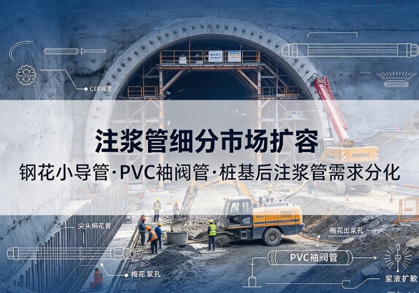 灵武注浆管细分市场扩容，隧道钢花小导管、PVC 袖阀管、桩基后注浆管需求分化